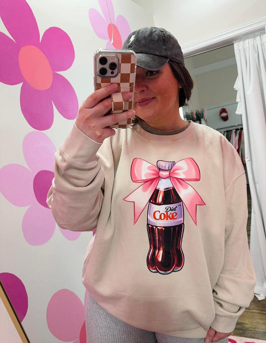 Diet Coke with Pink Bow