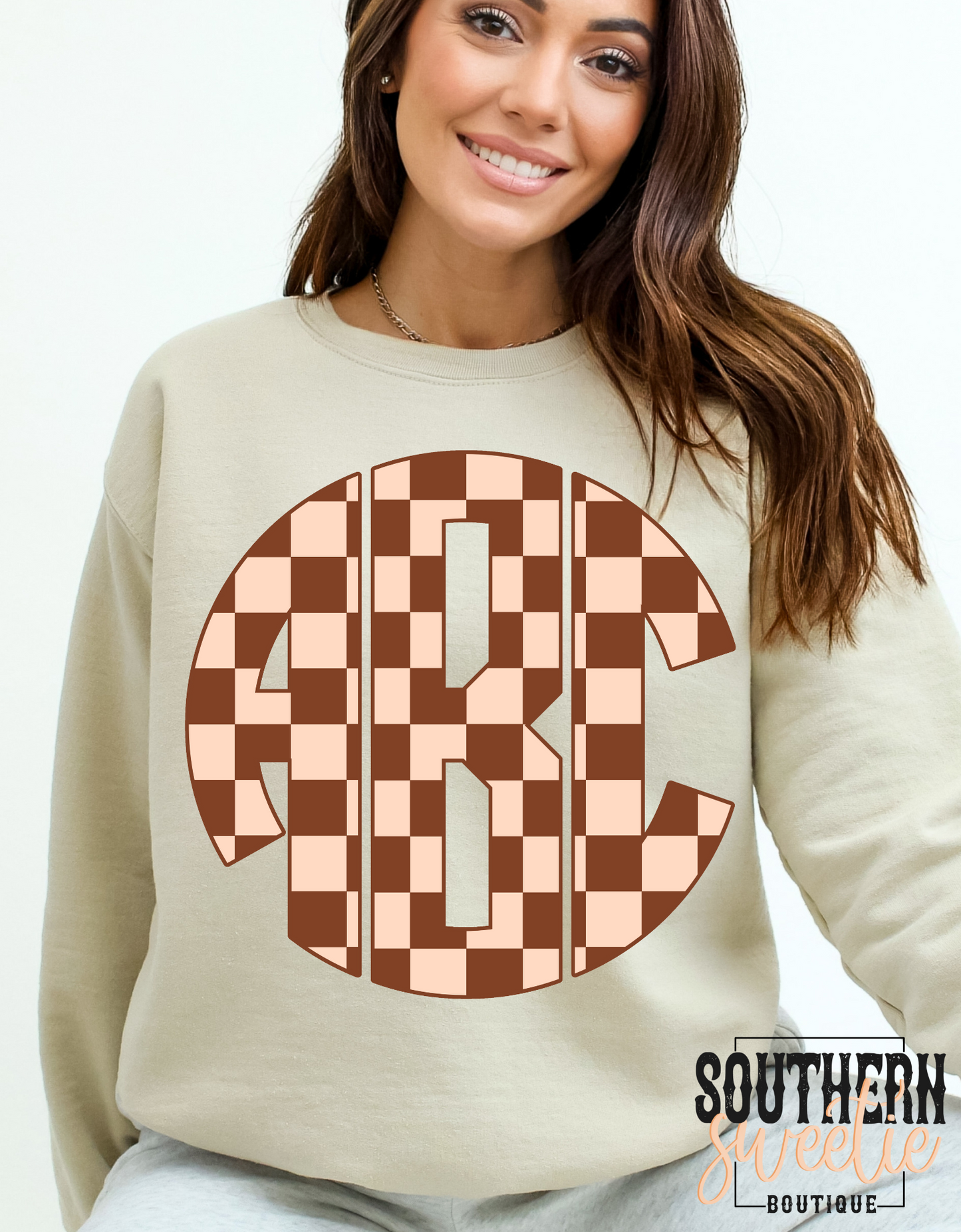 Brown Check Monogram